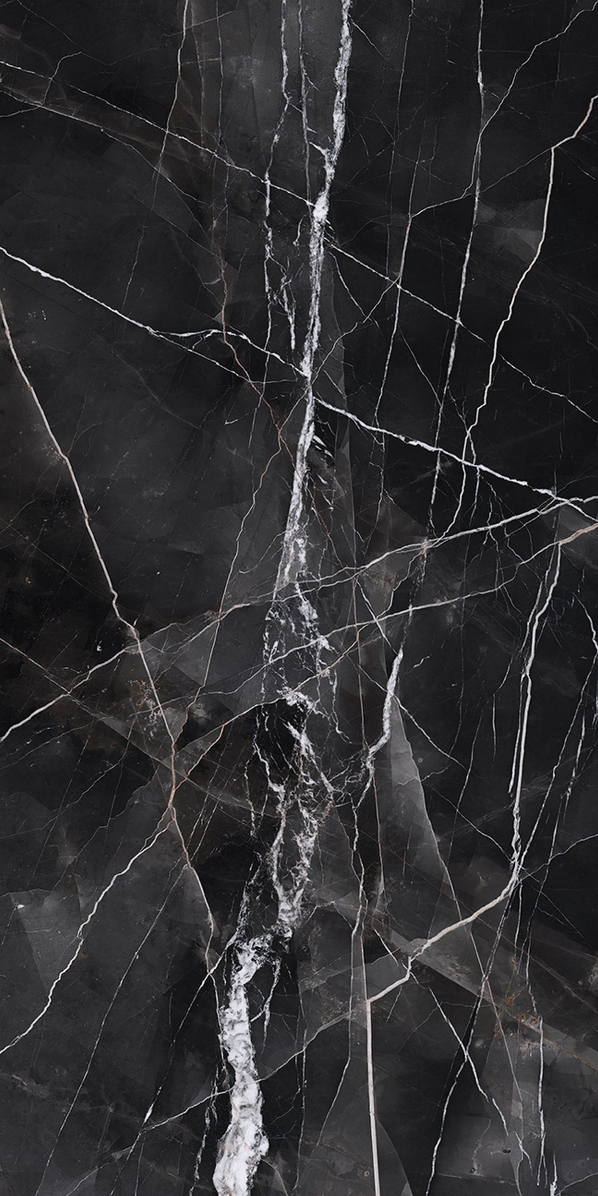 64 x 127 in Majesto Calacatta Noir Block 34 Bookmatch Cut Polished Sintered Stone Porcelain Slab 12 mm (1/2 in)