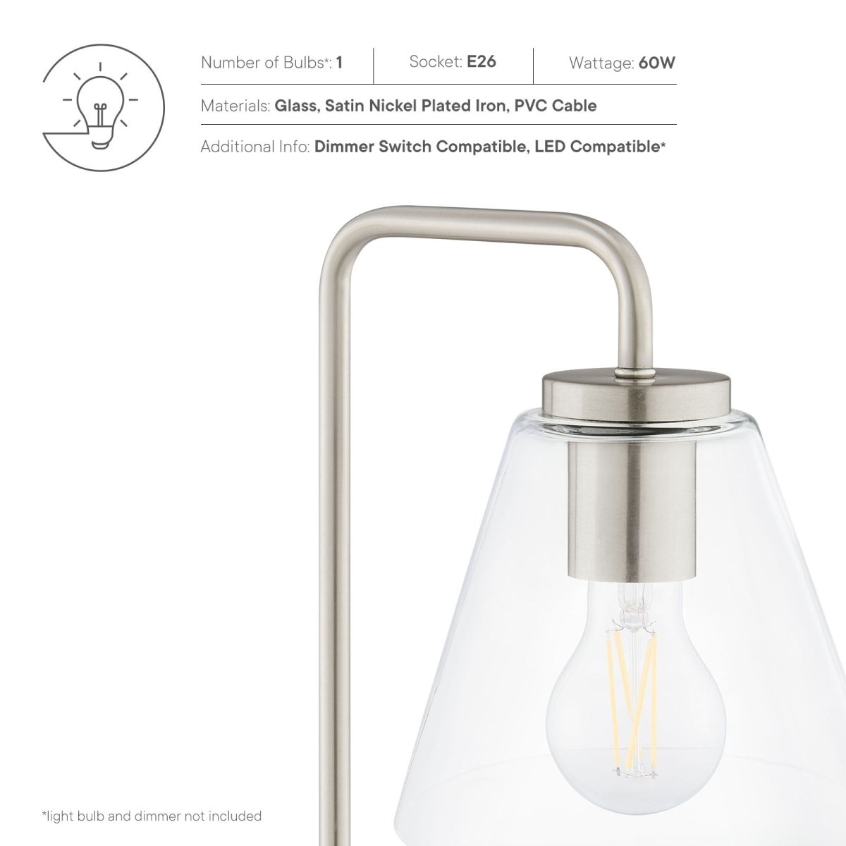 Element Glass Table Lamp - BUILDMYPLACE