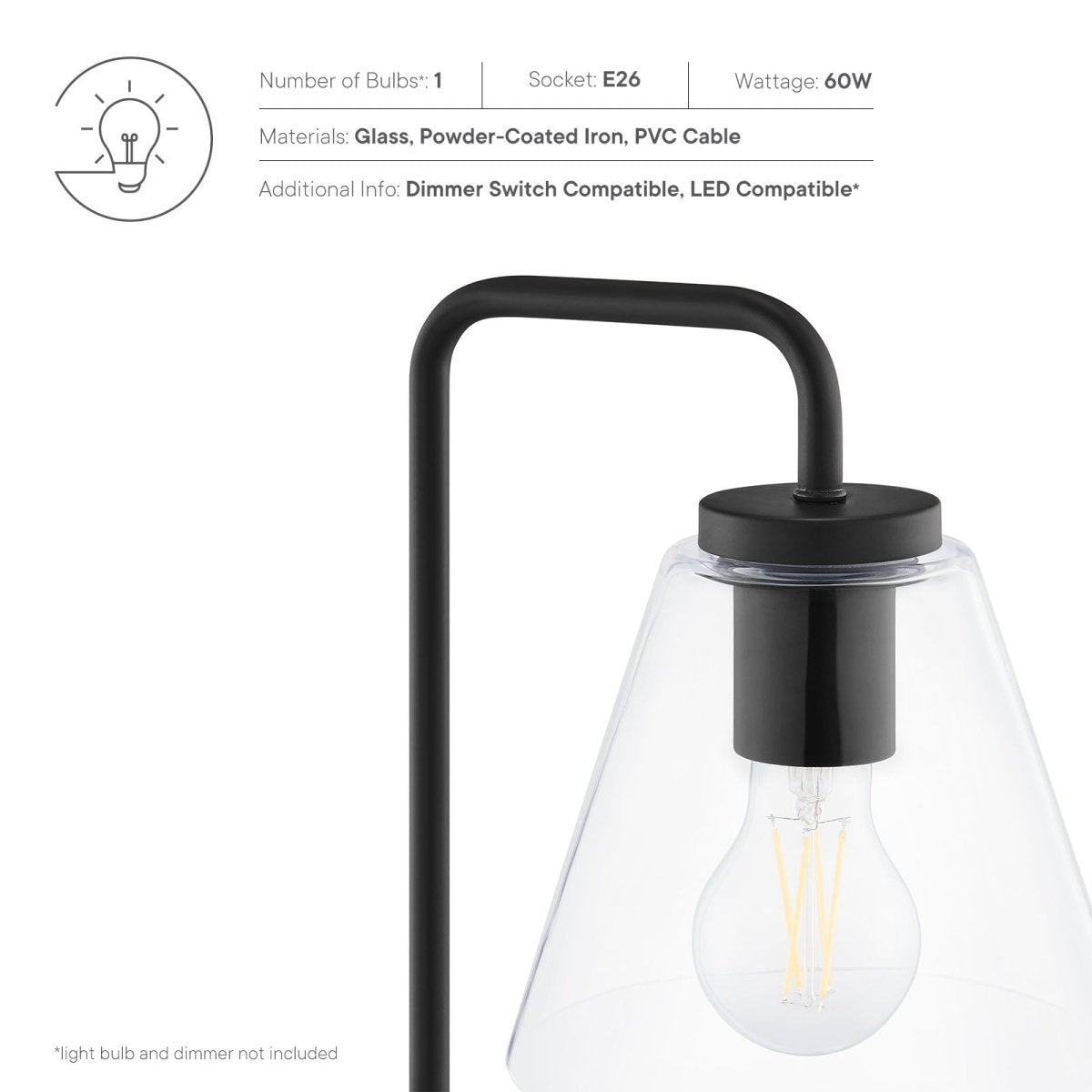 Element Glass Table Lamp - BUILDMYPLACE