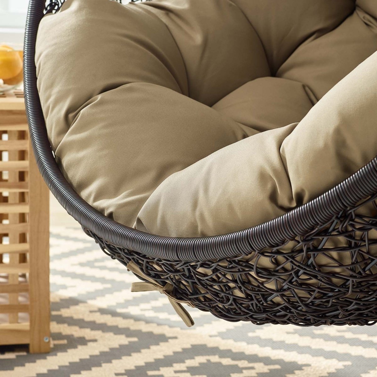 Encase Swing Outdoor Patio Lounge Chair Without Stand - BUILDMYPLACE