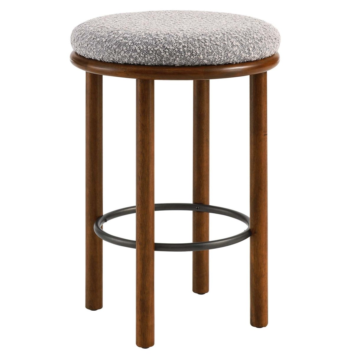 Fable Boucle Fabric Counter Stools - Set of 2 - BUILDMYPLACE