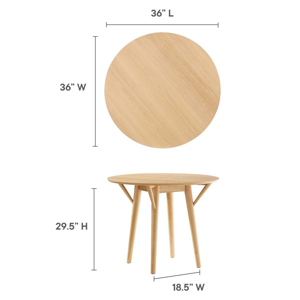 Gallant 36" Dining Table - BUILDMYPLACE