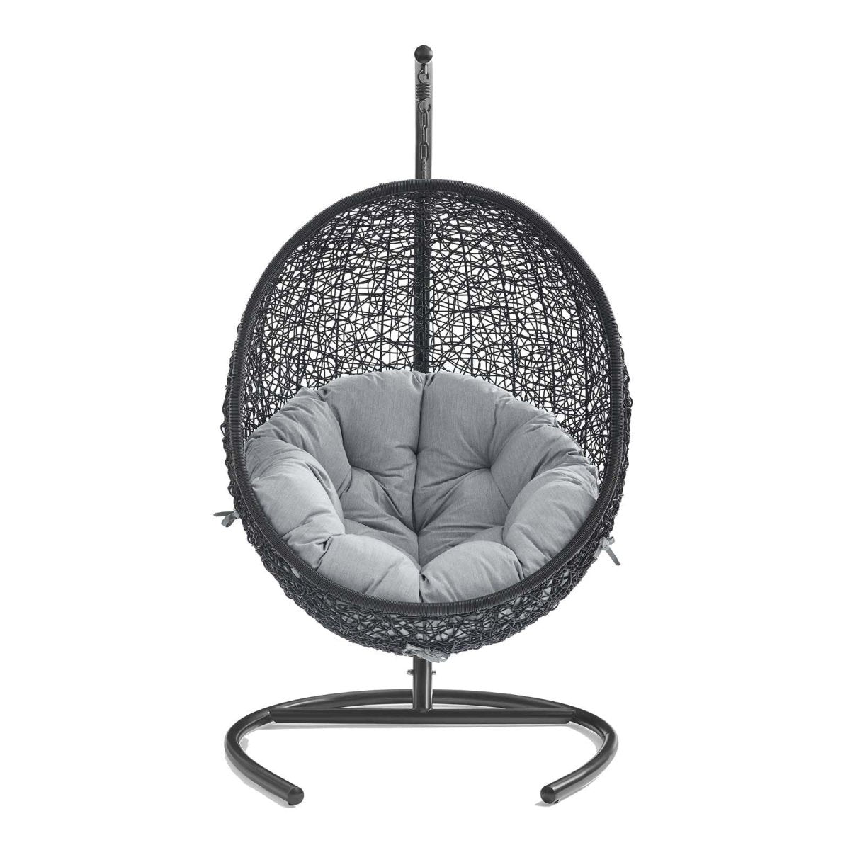 Hanging Basket Swing Chair For Indoor and Outdoor Decor - Encase Swing Outdoor Patio Lounge Chair - BUILDMYPLACE