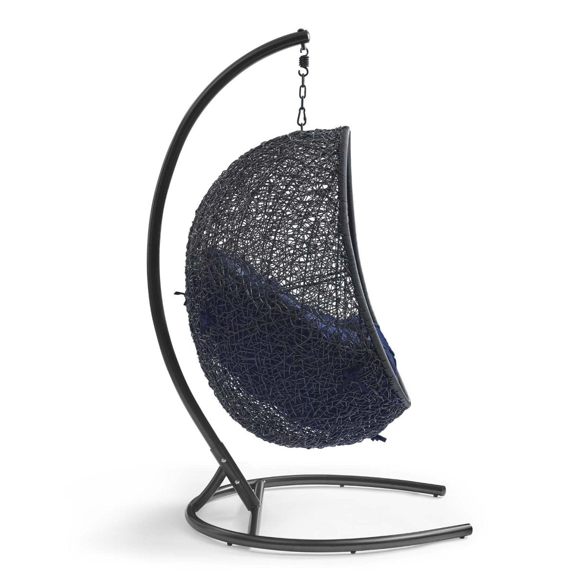 Hanging Basket Swing Chair For Indoor and Outdoor Decor - Encase Swing Outdoor Patio Lounge Chair - BUILDMYPLACE