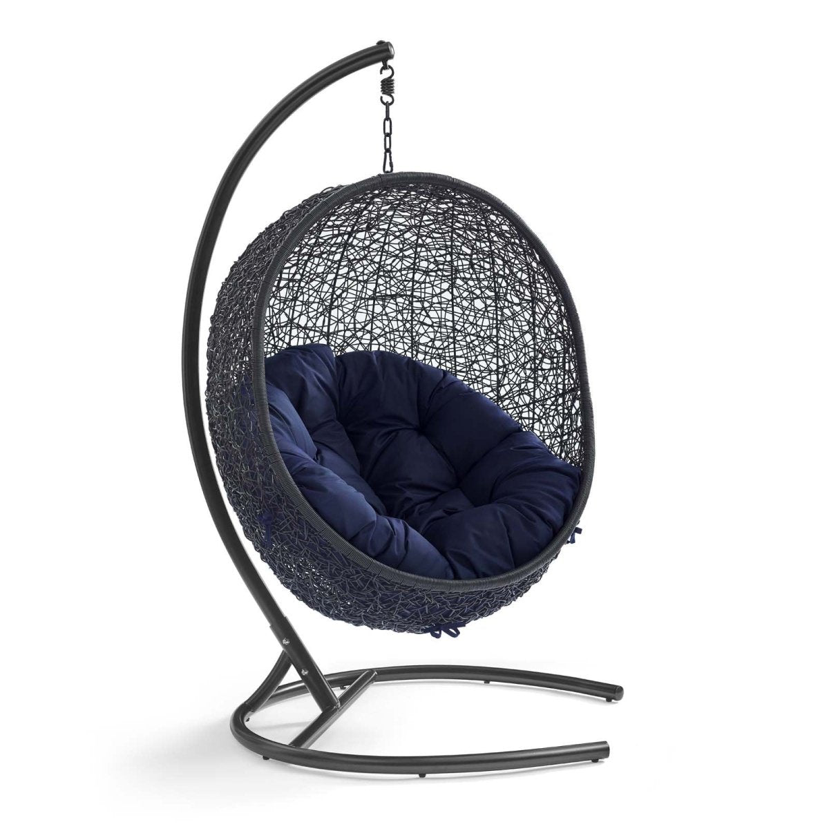 Hanging Basket Swing Chair For Indoor and Outdoor Decor - Encase Swing Outdoor Patio Lounge Chair - BUILDMYPLACE