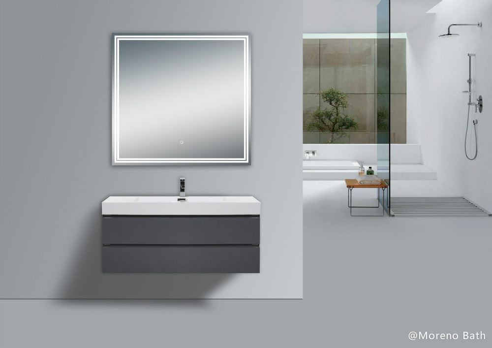 Luna 36'' Polished Edge Back-lit LED Mirror for Bathroom Vanity
