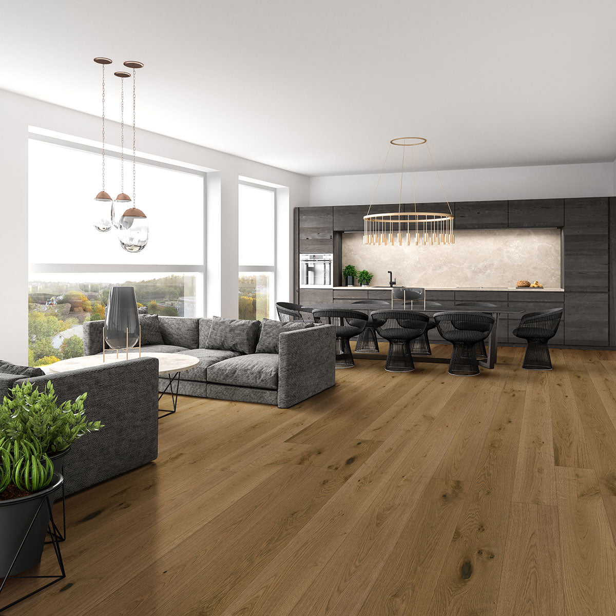 McCarran Leander Oak 9-1/2 x 86 in 5/8 in White Oak Engineered Hardwood
