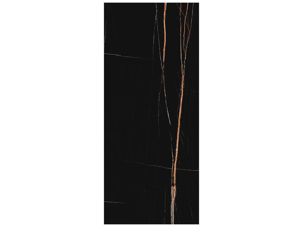 48 x 110 in Majesto Sahara Noir Polished Rectified Colorsync Sintered Slab 6 mm