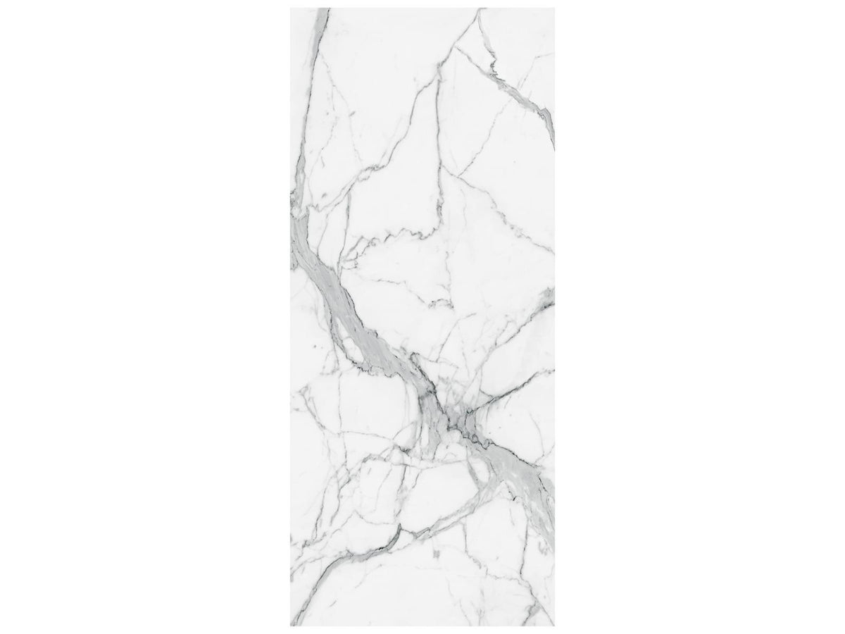 48 x 110 in Majesto Statuario Polished Rectified Colorsync Sintered Slab 6 mm