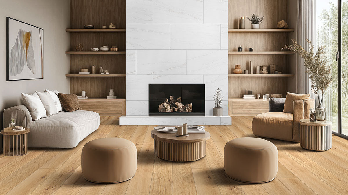 McCarran Montevideo Oak 9-1/2 x 86 in 5/8 in White Oak Engineered Hardwood