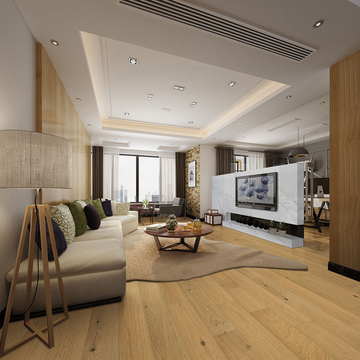 McCarran Northcutt 9-1/2 x 86 in 5/8 in White Oak Engineered Hardwood
