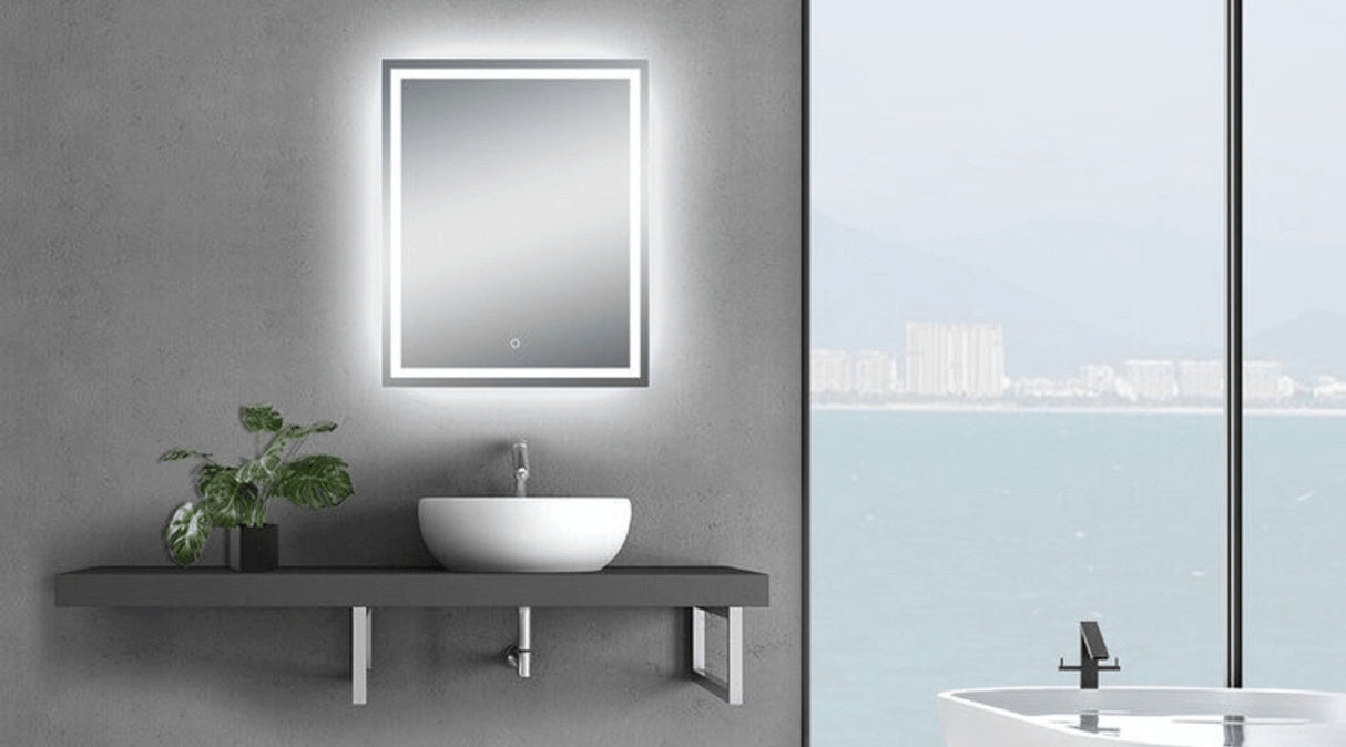 Twinkle 32'' Polished Edge Frosted Panel LED Bathroom Vanity