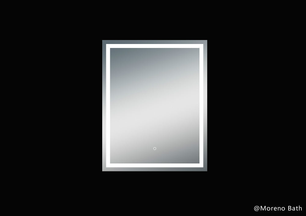 Twinkle 32'' Polished Edge Frosted Panel LED Bathroom Vanity