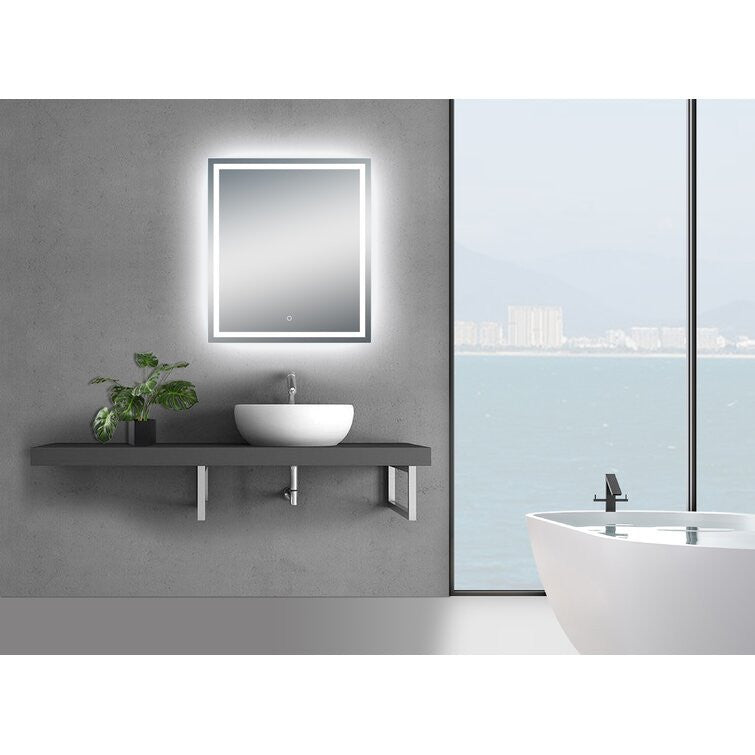 Twinkle 40'' Polished Edge Frosted Panel LED Bathroom Vanity
