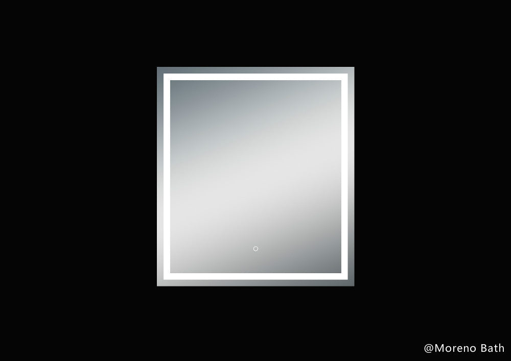 Twinkle 40'' Polished Edge Frosted Panel LED Bathroom Vanity