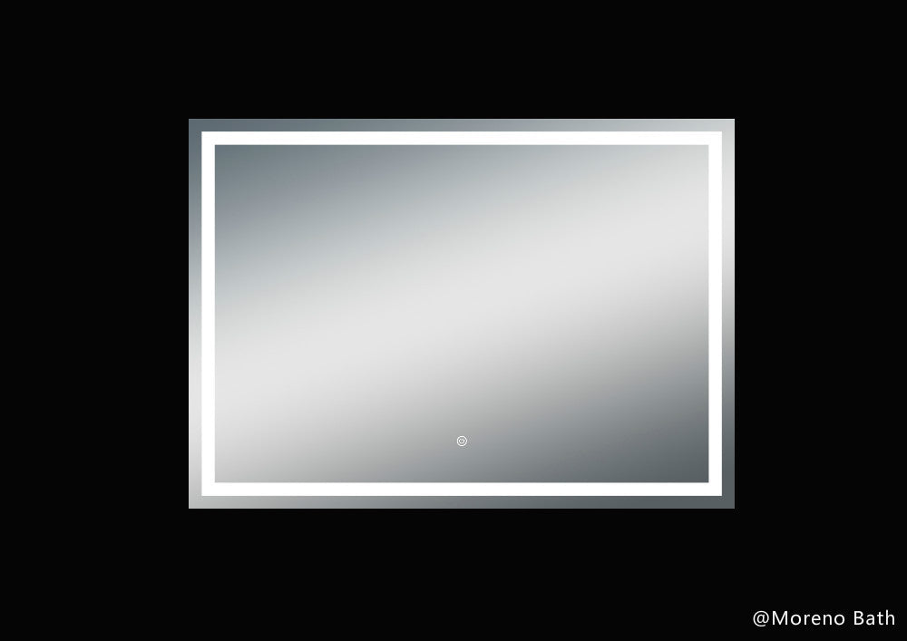 Twinkle 55'' Polished Edge Frosted Panel LED Bathroom Vanity