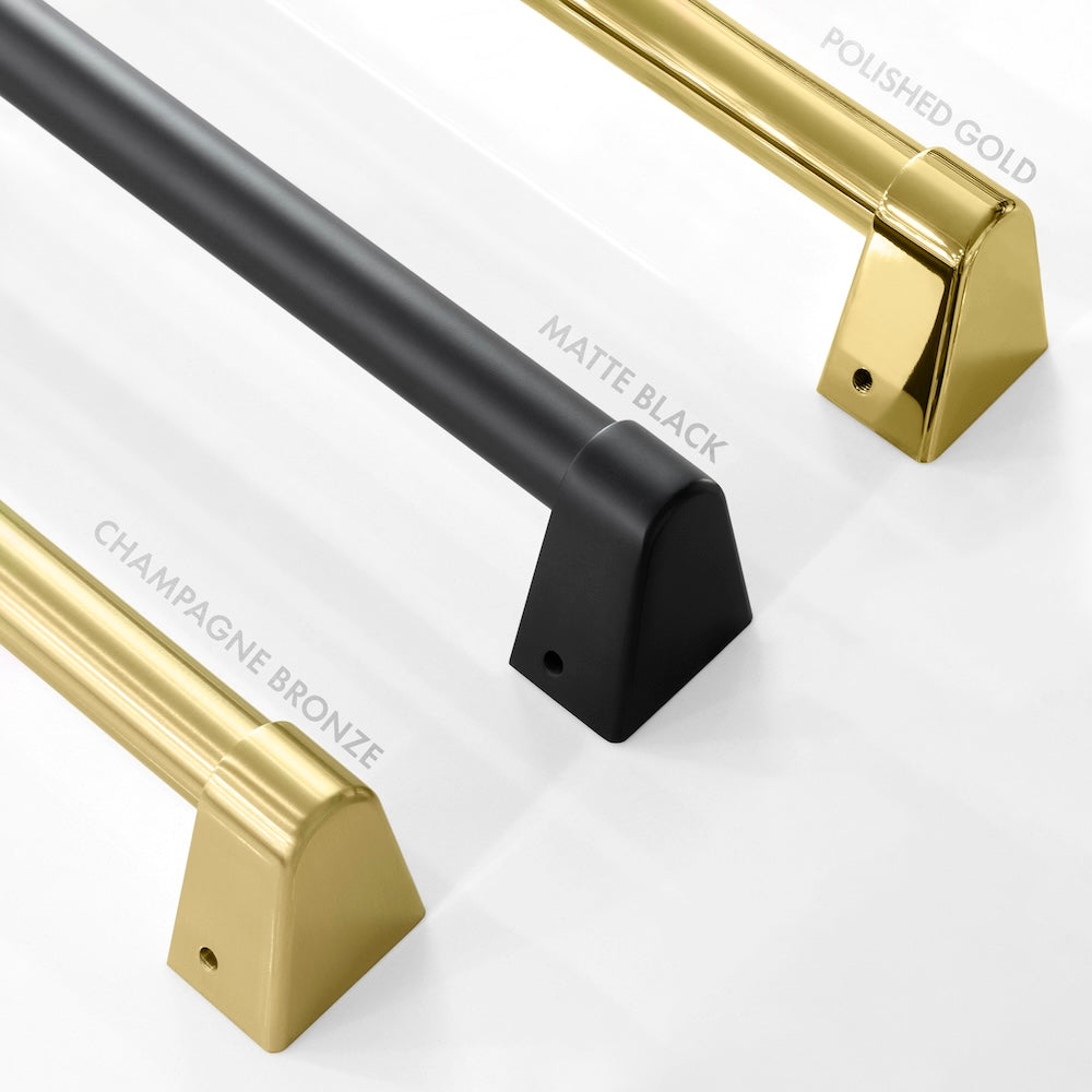 ZLINE Autograph Edition 18 in. 9.0 cu. ft. Triple Zone 68 Bottle Left Hinge Column Wine Cooler in Satin Stainless Steel with Matte Black Accents (RCWVLZ-SN-18-MB)