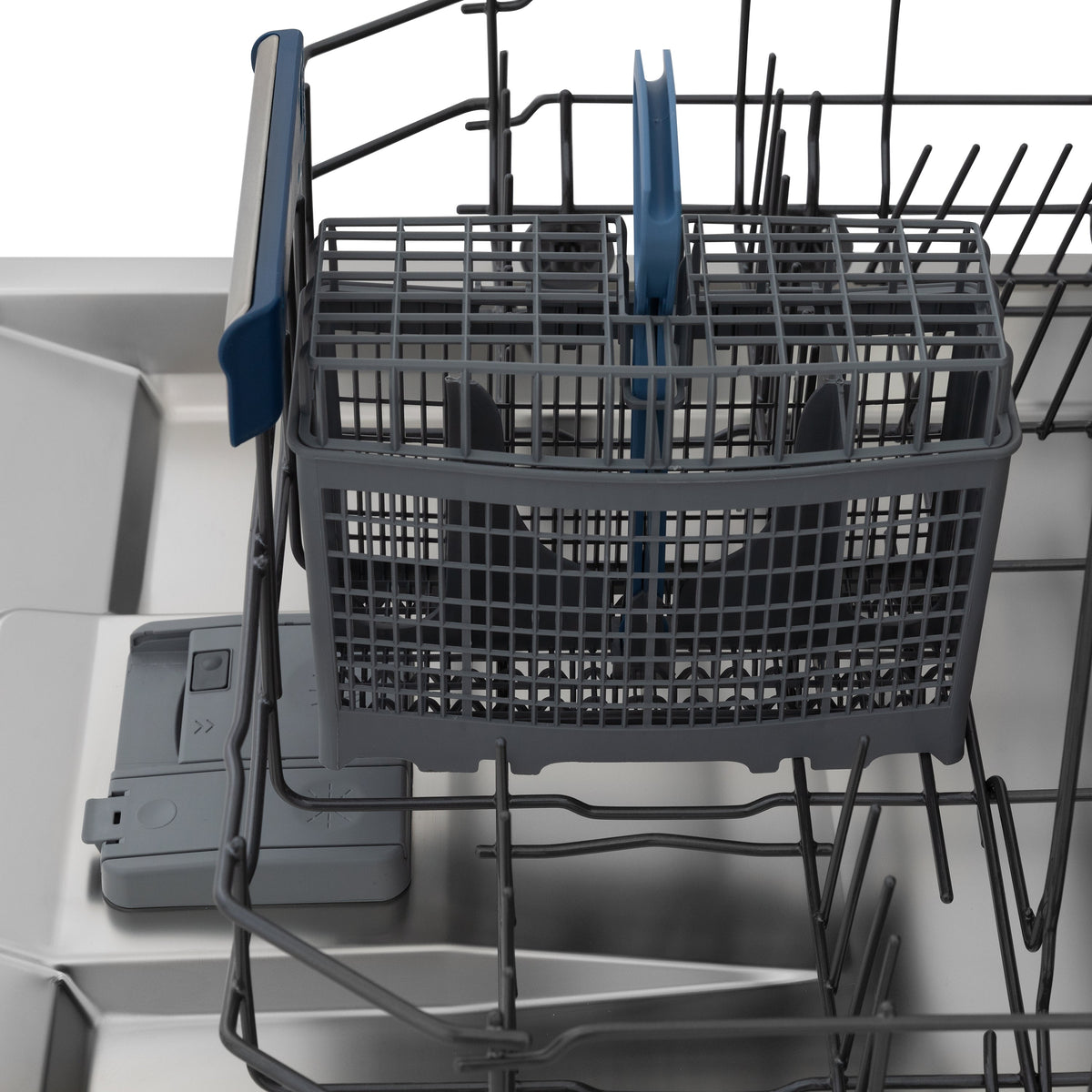 ZLINE Autograph Edition 24" Tallac Series 3rd Rack Top Control Built-In Tall Tub Dishwasher in Black Stainless Steel with Polished Gold Handle, 51dBa (DWVZ-BS-24-G)
