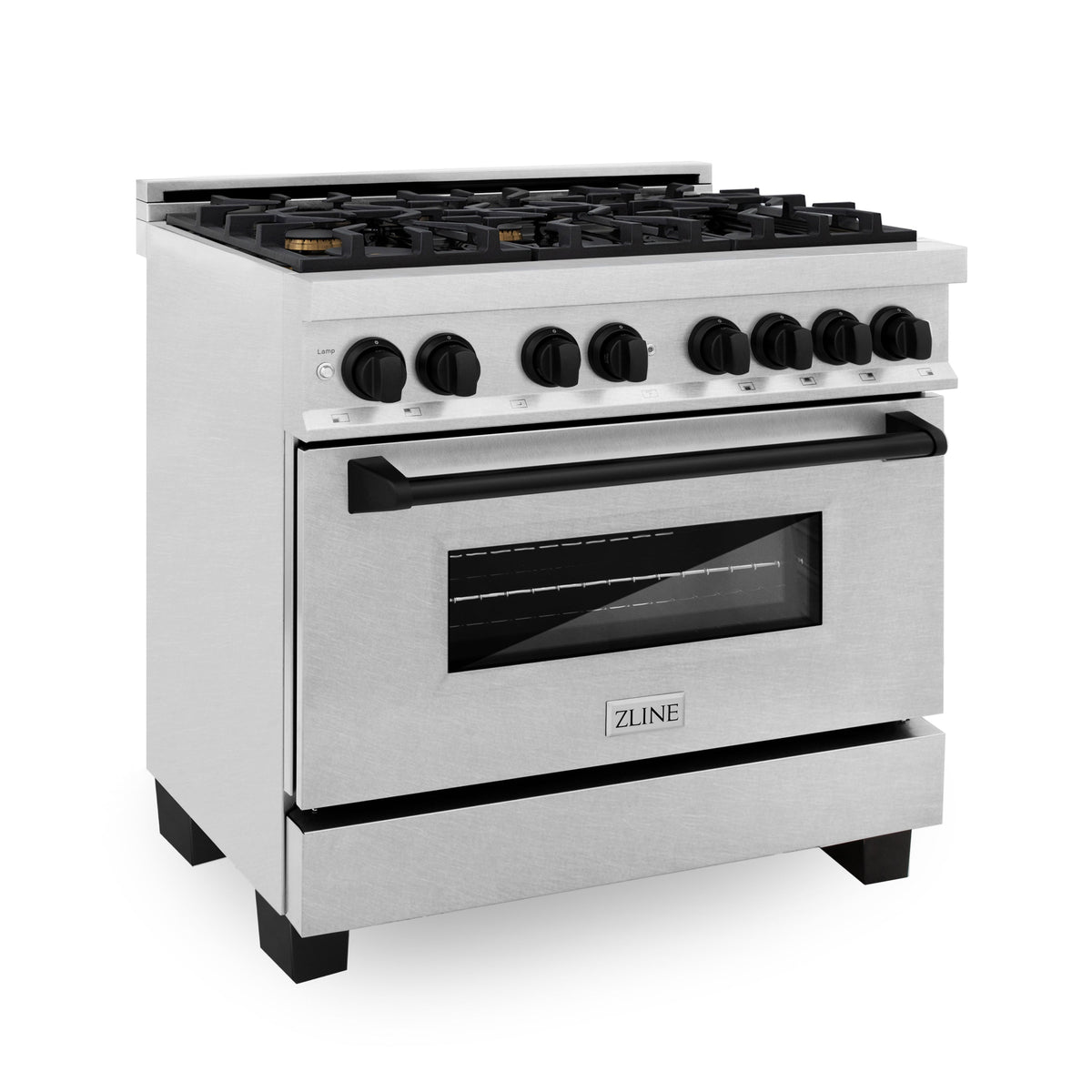 ZLINE Autograph Edition 48 in. 6.0 cu. ft. Legacy Dual Fuel Range with 7 Burner Gas Cooktop and 2 Electric Ovens in Satin Stainless Steel and Champagne Bronze Accents (RASZ-SN-48-CB)