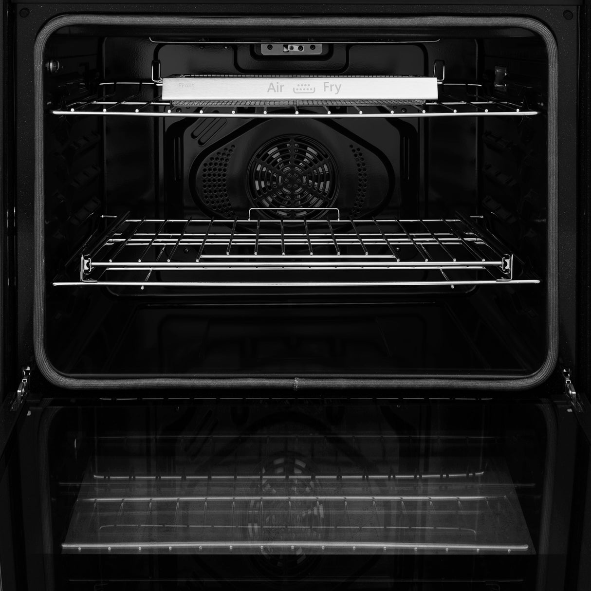 ZLINE 30 in. Autograph Edition Professional True Convection Double Wall Oven with Air Fry and Self Clean in Satin Stainless Steel with Matte Black Handles (WADSZ-30-MB)