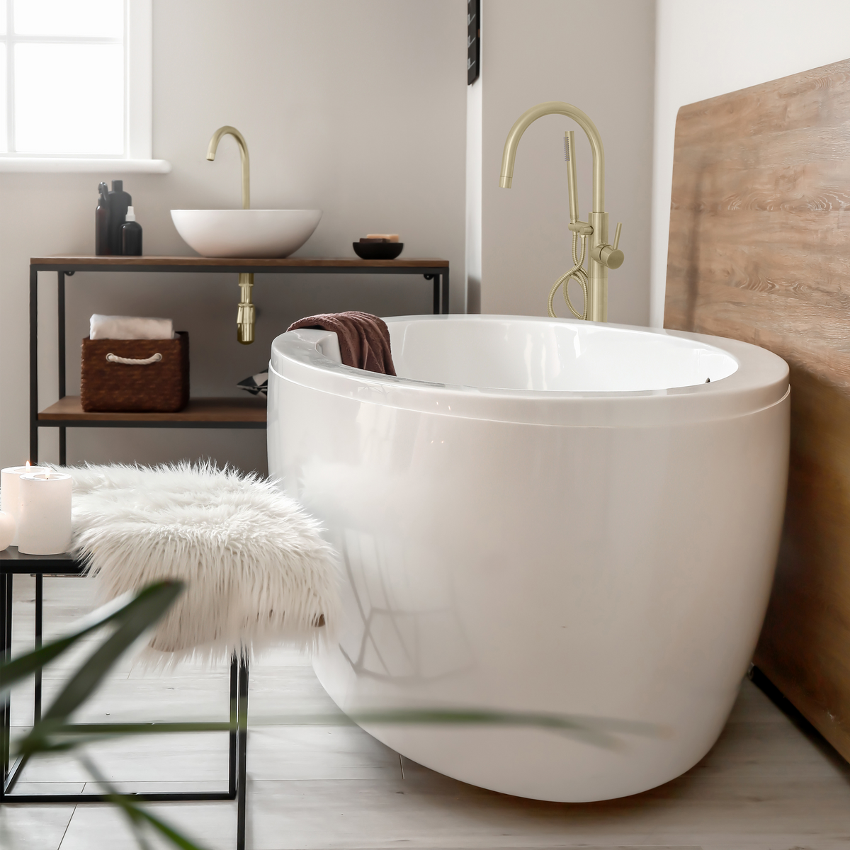 ZLINE Autograph Edition Emerald Bay Bath Tub Filler in Champagne Bronze (EMBY-BTF-CB)