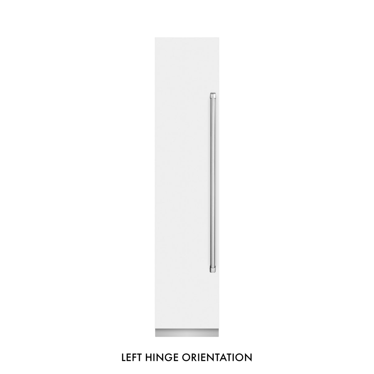 ZLINE 18 in. 8.6 cu. ft. Left Hinge Column Freezer in White Matte with Graphite Gray Interior (RCFVL-WM-18)