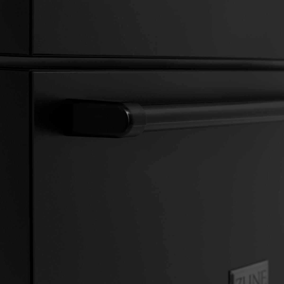 ZLINE 36 in. 21.6 cu. ft. Counter-Depth French Door Refrigerator with Water and Ice Dispenser with Extra Water Filter in Fingerprint-Resistant Black Stainless Steel (RFM-W-WF-36-BS)