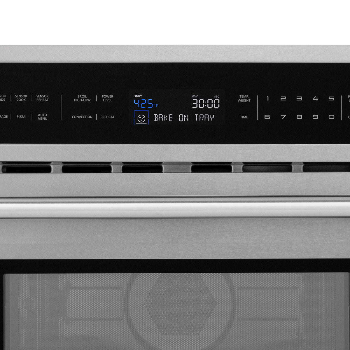 ZLINE 30 in. 1.6 cu ft. Built-in Convection Microwave Oven in Satin Stainless Steel with Speed and Sensor Cooking (MWO-30-SS)