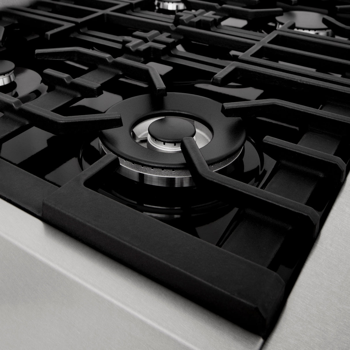 ZLINE 48 in. Legacy Gas Rangetop with 7 Burners and Porcelain Cooktop in Satin Stainless Steel (RTS-48)