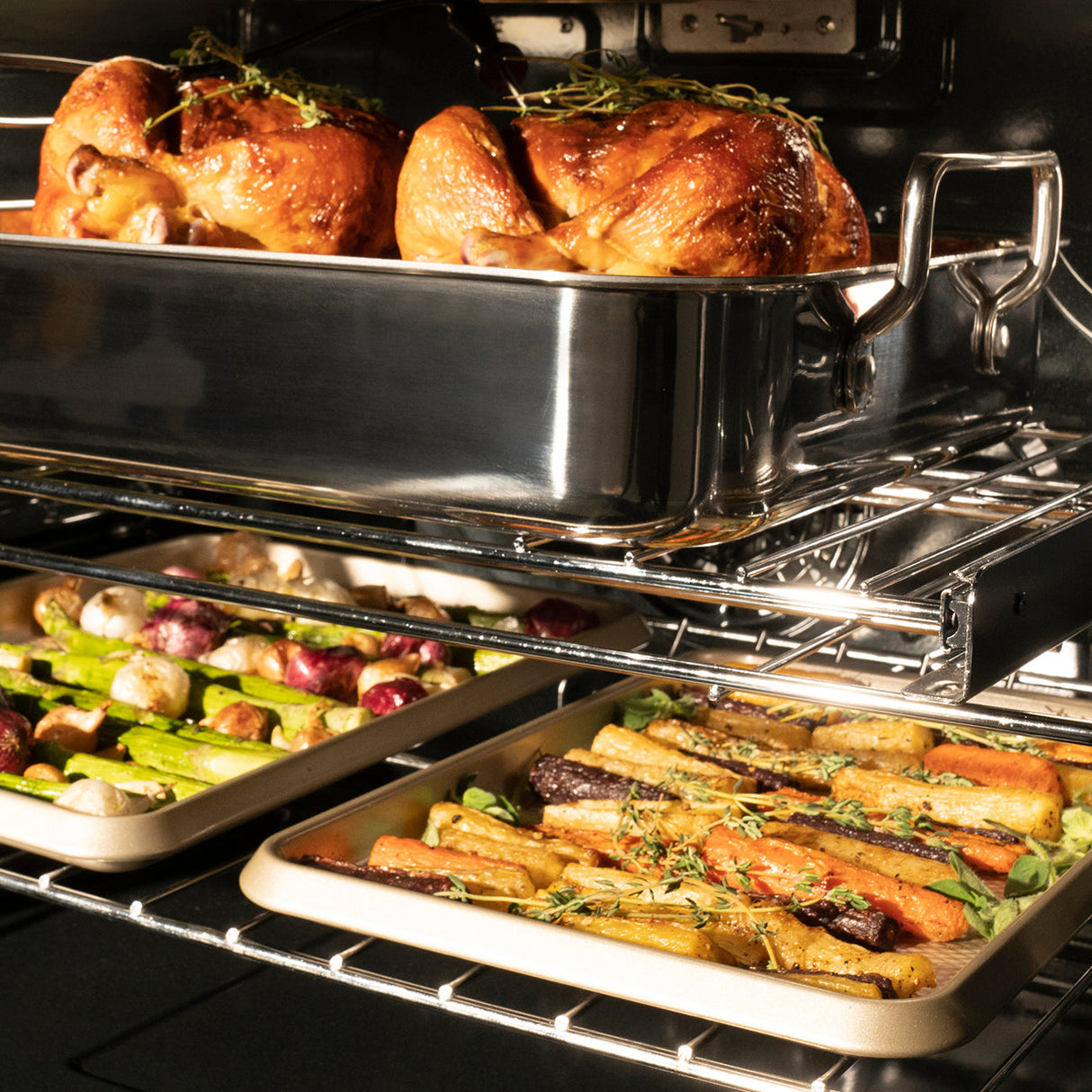ZLINE 30 in. Professional True Convection Single Wall Oven with Air Fry and Self Clean in Satin Stainless Steel with White Matte Door (WASS-WM-30)