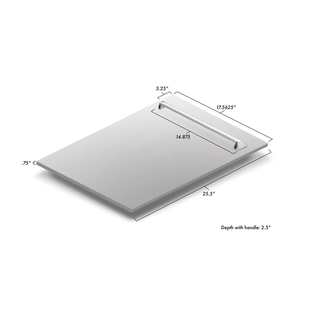 ZLINE 18" Tallac Dishwasher Panel in Stainless Steel with Traditional Handle (DPV-304-18)