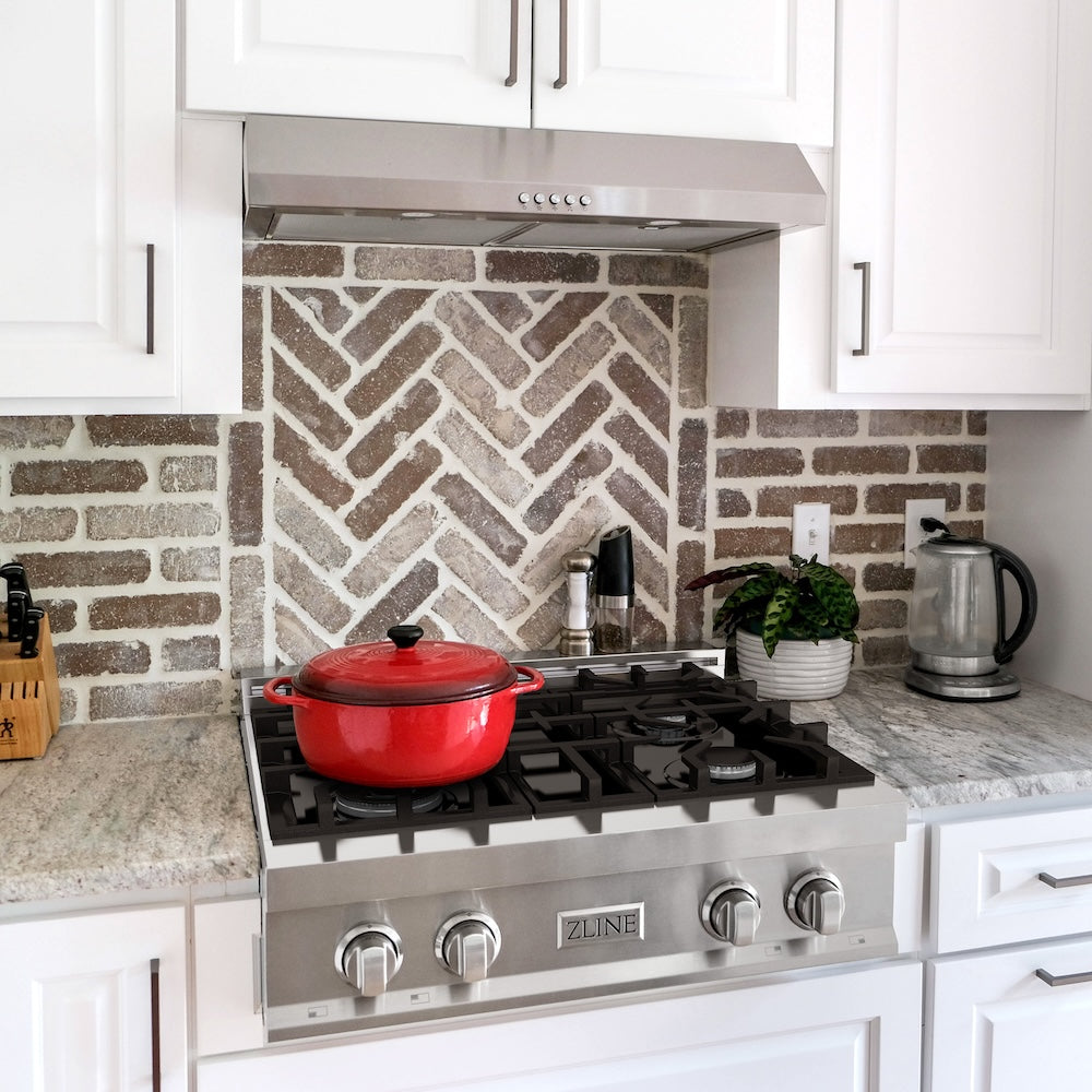 ZLINE 30 in. Legacy Gas Rangetop with 4 Burners and Porcelain Cooktop in Stainless Steel (RT30)