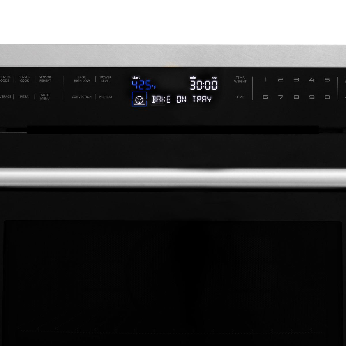 ZLINE 24 in. 1.6 cu ft. Built-in Convection Microwave Oven in Satin Stainless Steel with Speed and Sensor Cooking (MWO-24-SS)