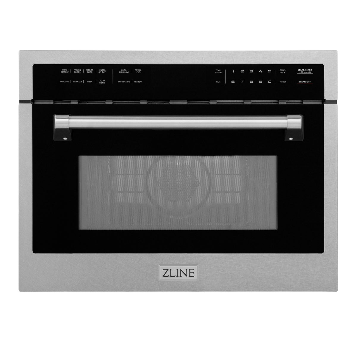 ZLINE 24 in. 1.6 cu ft. Built-in Convection Microwave Oven in Satin Stainless Steel with Speed and Sensor Cooking (MWO-24-SS)