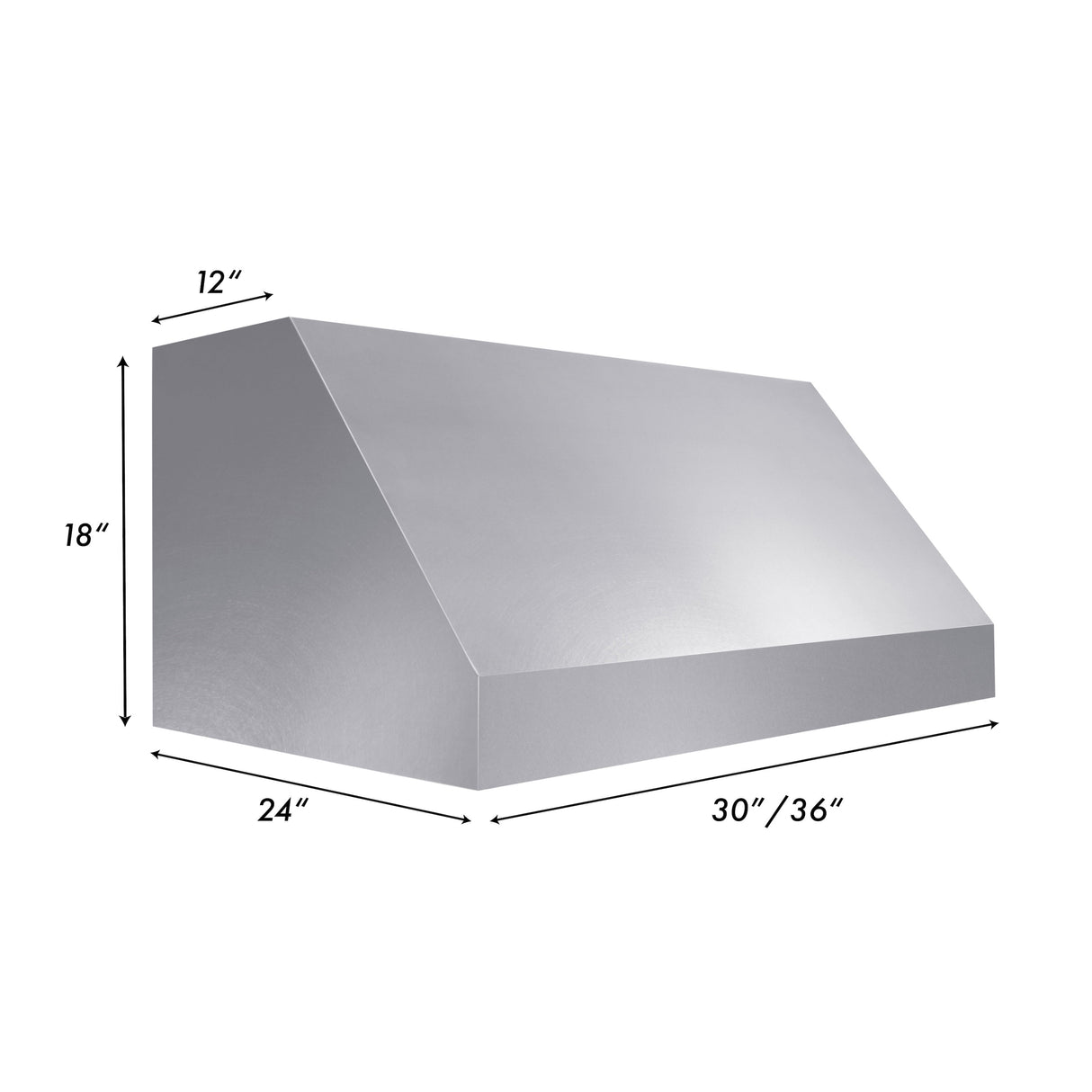 ZLINE 30" Fingerprint Resistant Stainless Steel Convertible Vent Under Cabinet Range Hood (8685S-30)