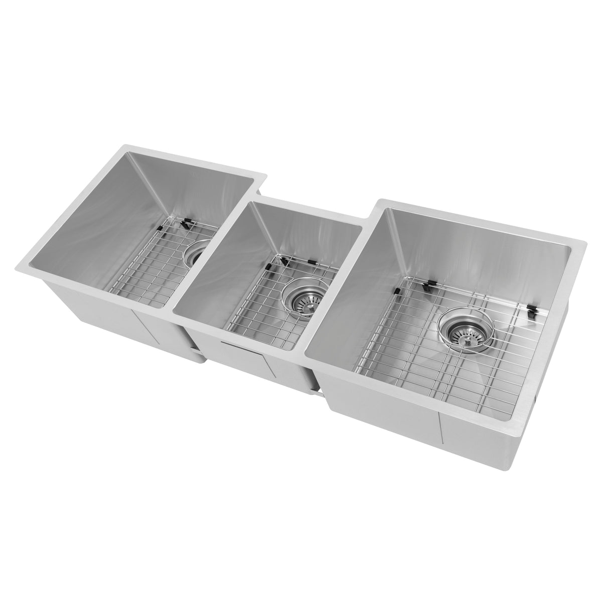 ZLINE 45 in. Breckenridge Undermount Triple Bowl Stainless Steel Kitchen Sink with Bottom Grid and Accessories (SLT-45)