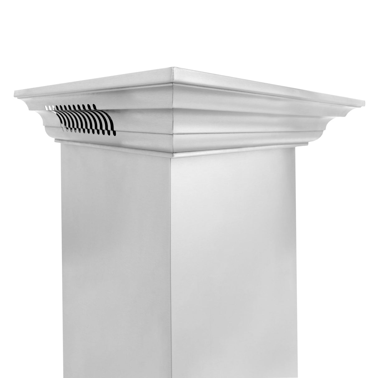 48" ZLINE CrownSound™Ducted Vent Wall Mount Range Hood in Stainless Steel with Built-in Bluetooth Speakers (KECRN-BT-48)