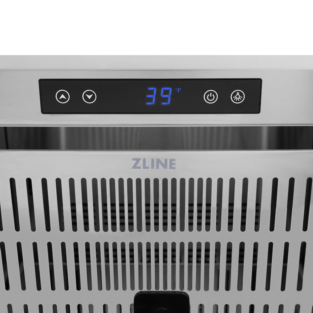 ZLINE 24 in. Touchstone 168 Can Outdoor-Rated Dual Refrigerator Drawer with White Matte Doors (RDSO-WM-24)