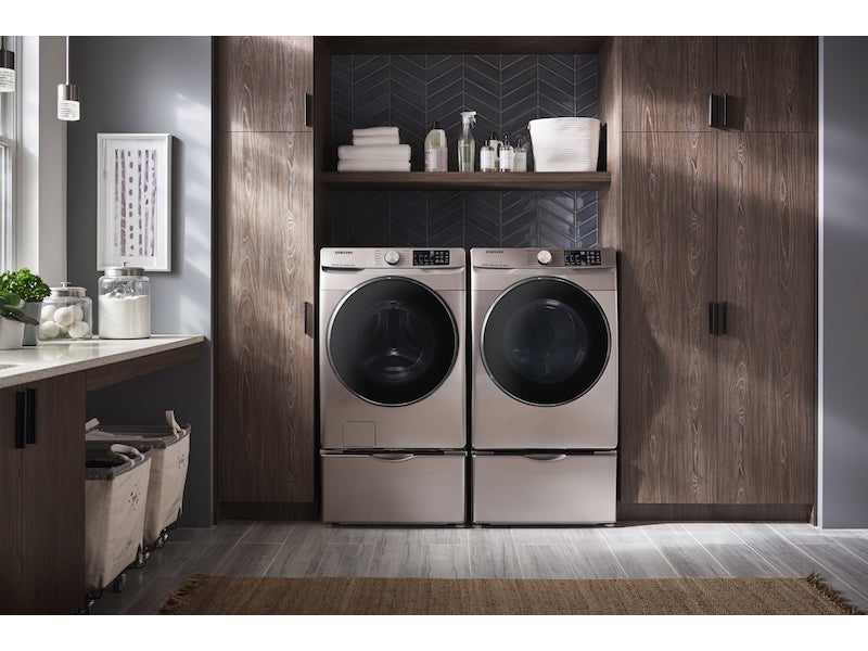 Samsung 7.5 cu. ft. Smart Electric Dryer with Steam Sanitize+ in Champagne