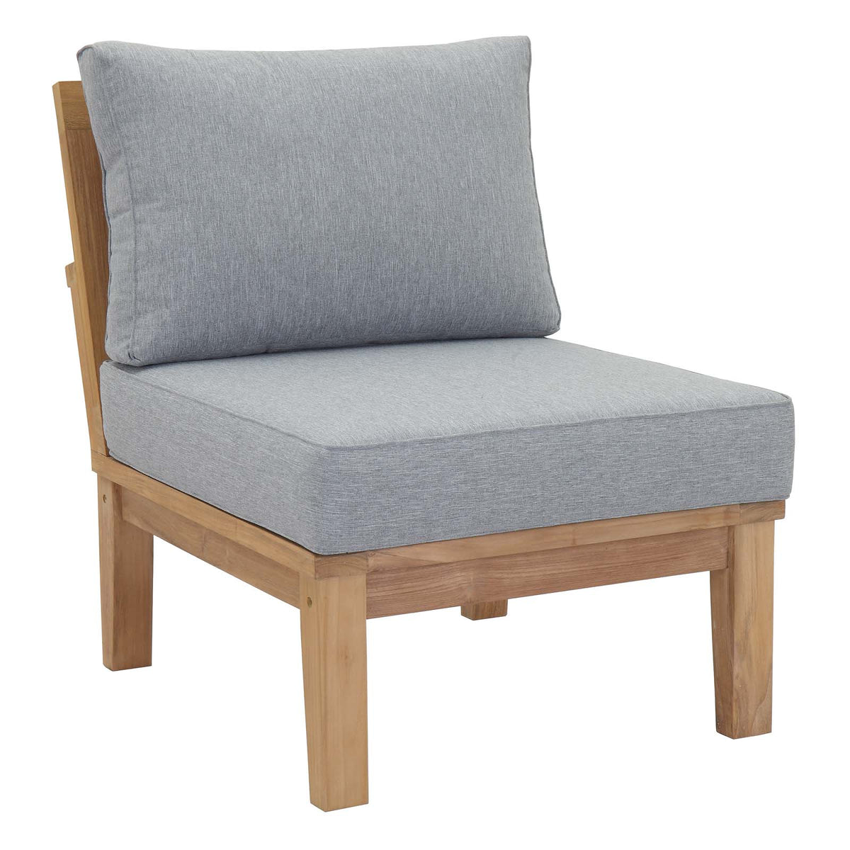 Marina Armless Outdoor Patio Teak Sofa - BUILDMYPLACE