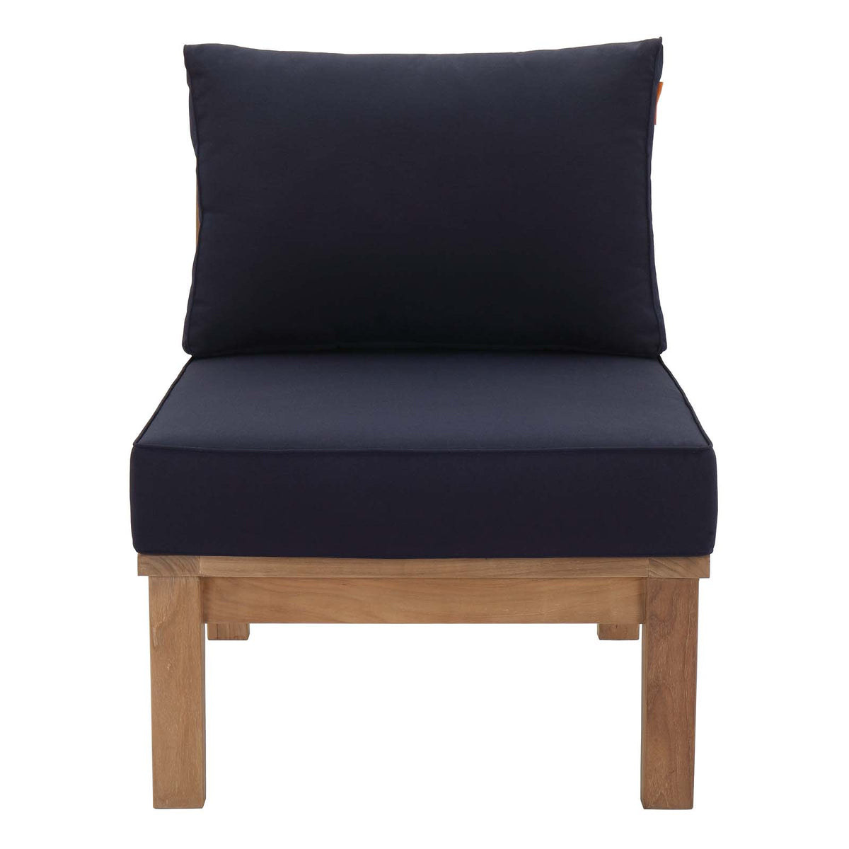 Marina Armless Outdoor Patio Teak Sofa - BUILDMYPLACE