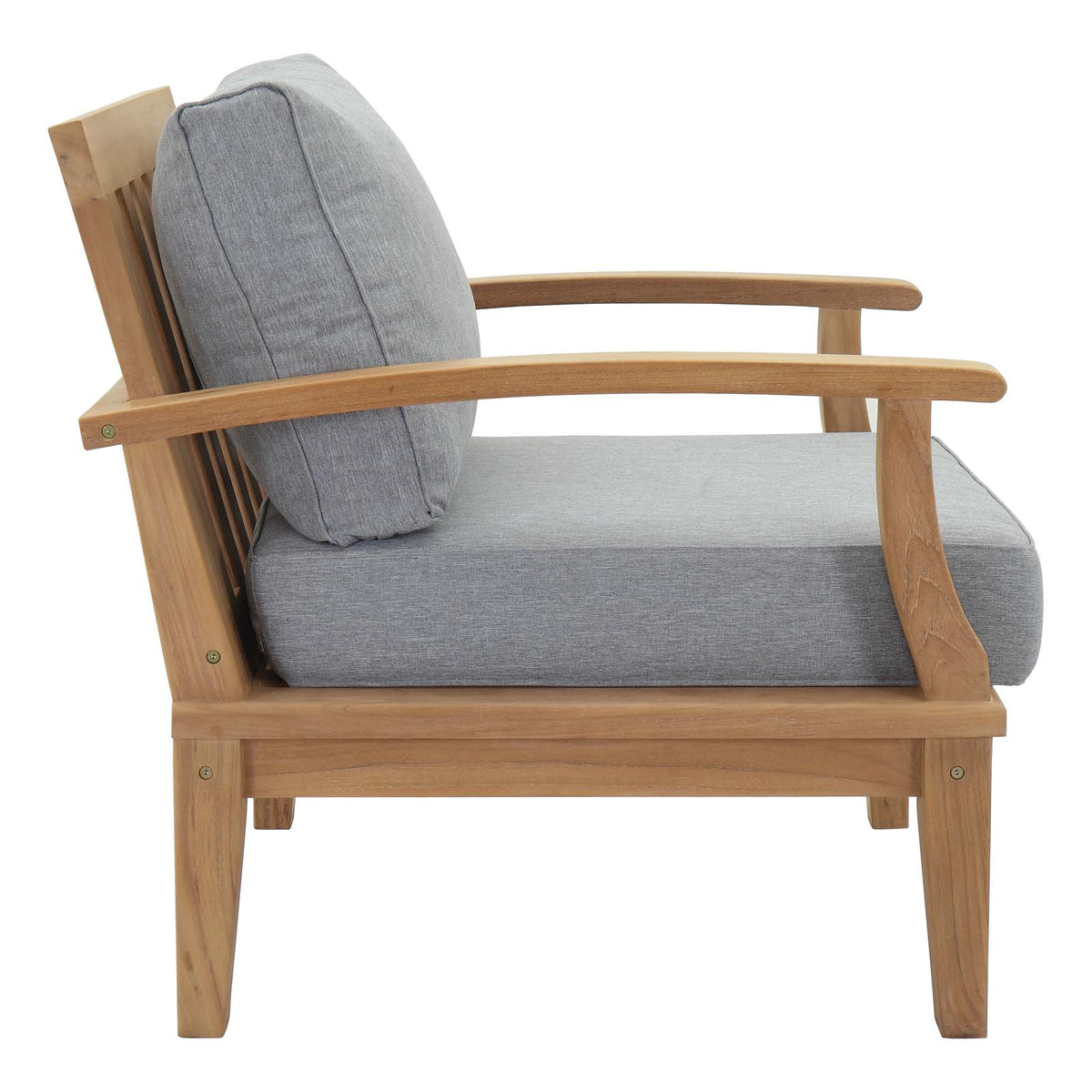 Marina 3 Piece Outdoor Patio Teak Set with Side Table - BUILDMYPLACE