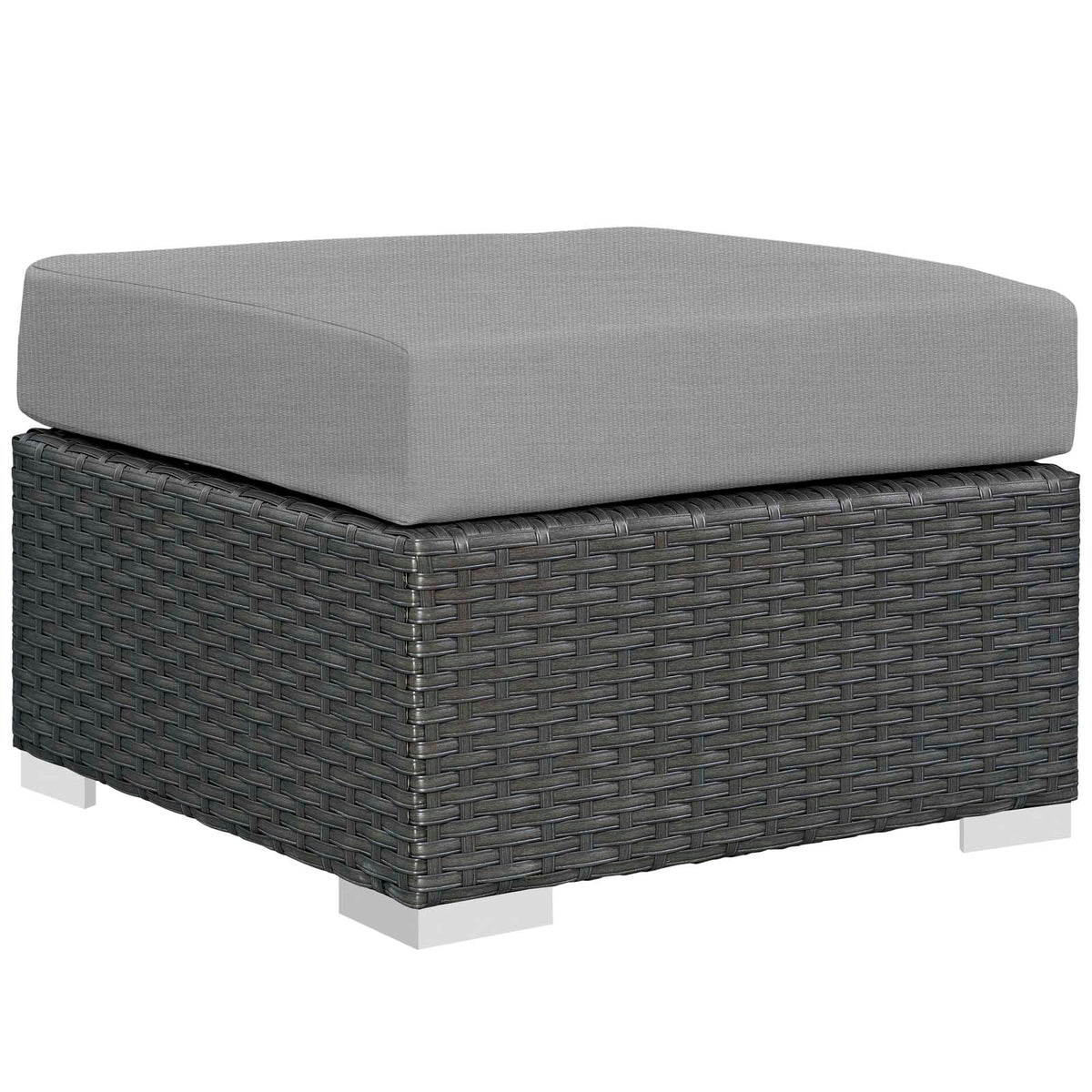 Sojourn Outdoor Patio Sunbrella Ottoman - BUILDMYPLACE