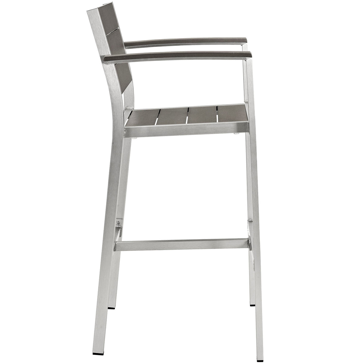 Shore Outdoor Patio Aluminum Bar Stool - BUILDMYPLACE