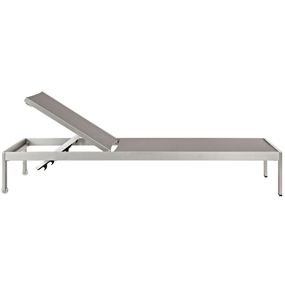 Shore 2 Piece Outdoor Patio Aluminum Set With Side Table - BUILDMYPLACE