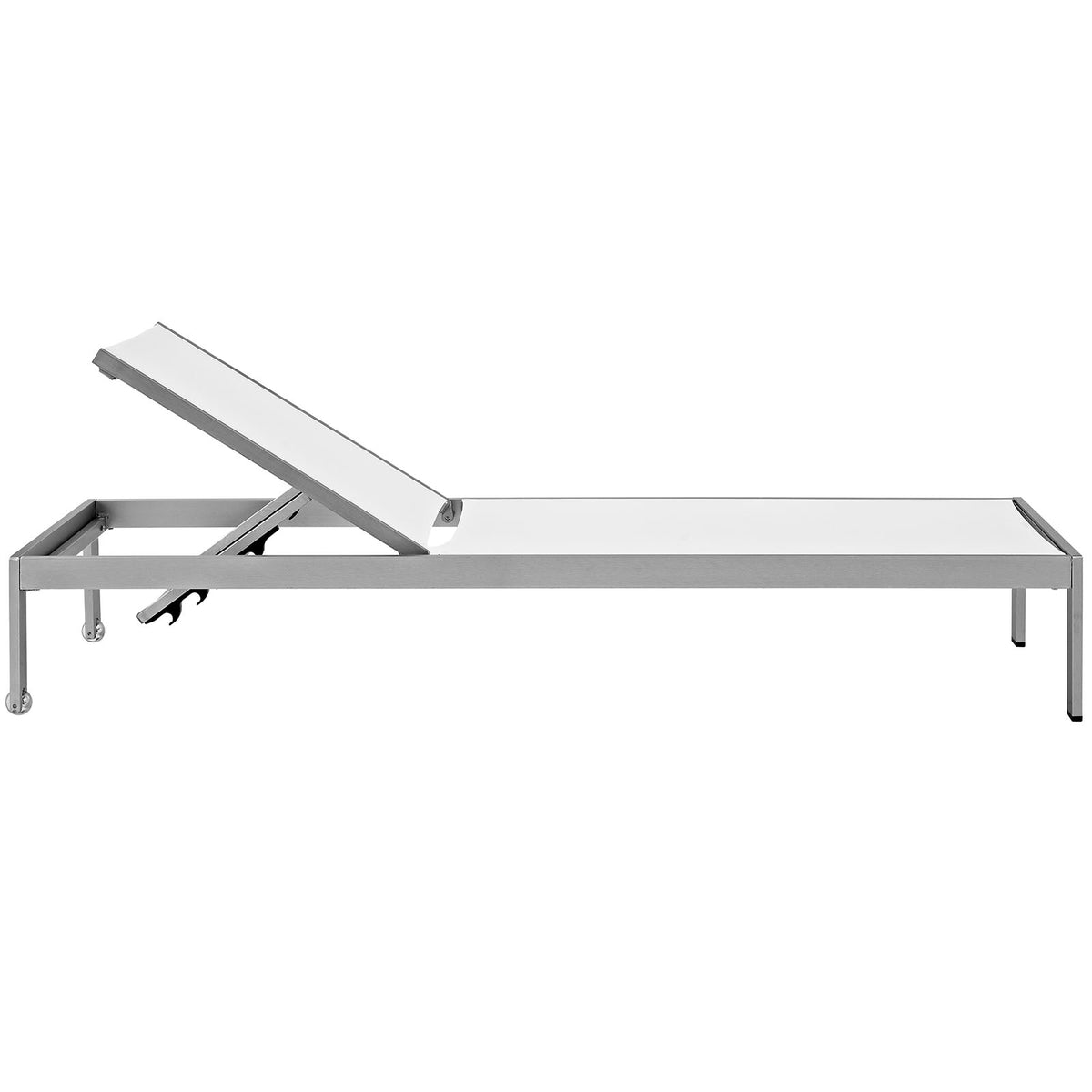 Shore 2 Piece Outdoor Patio Aluminum Set With Side Table - BUILDMYPLACE