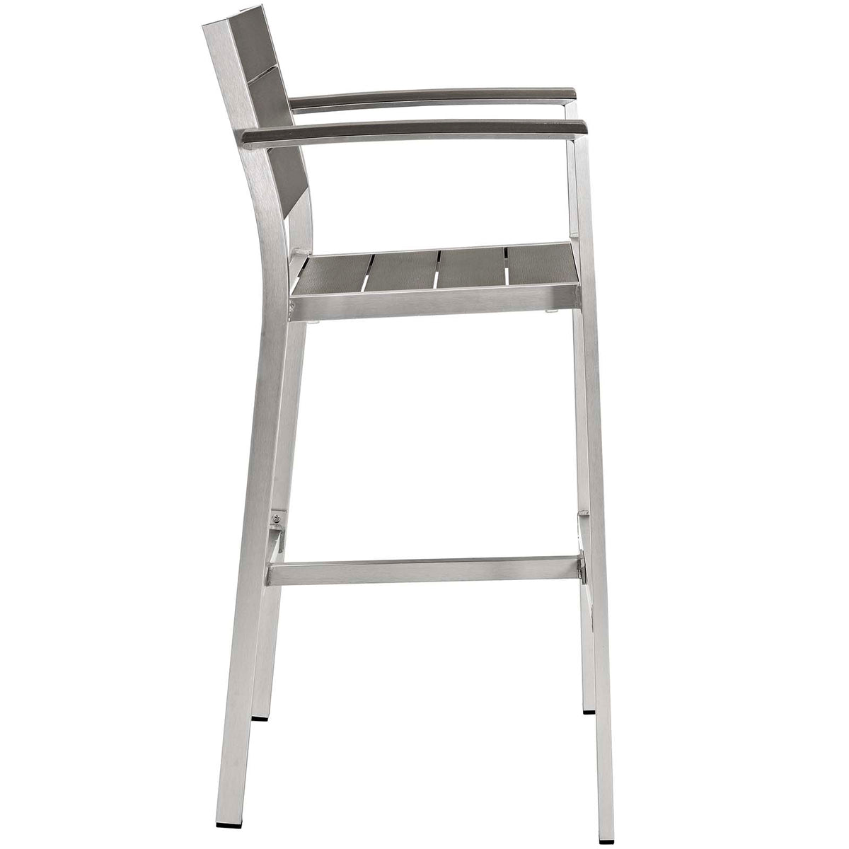 Shore 3 Piece Outdoor Patio Aluminum Outdoor Pub Set With Bar Table - BUILDMYPLACE