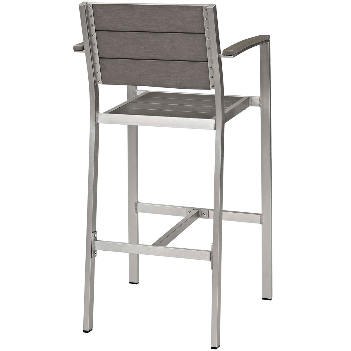 Shore 3 Piece Outdoor Patio Aluminum Outdoor Pub Set With Bar Table - BUILDMYPLACE