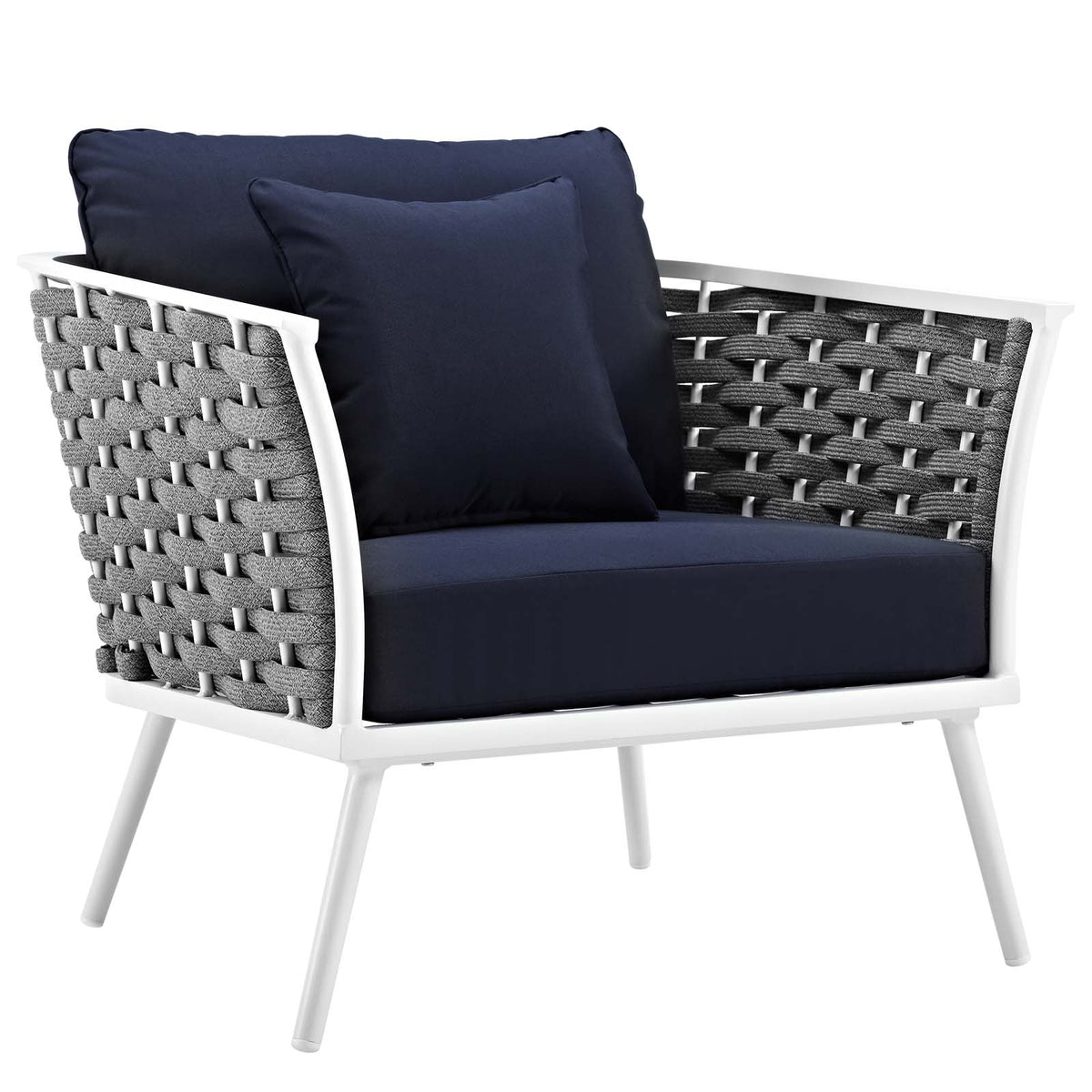 Stance Armchair Outdoor Patio Aluminum Set Of 2 - BUILDMYPLACE