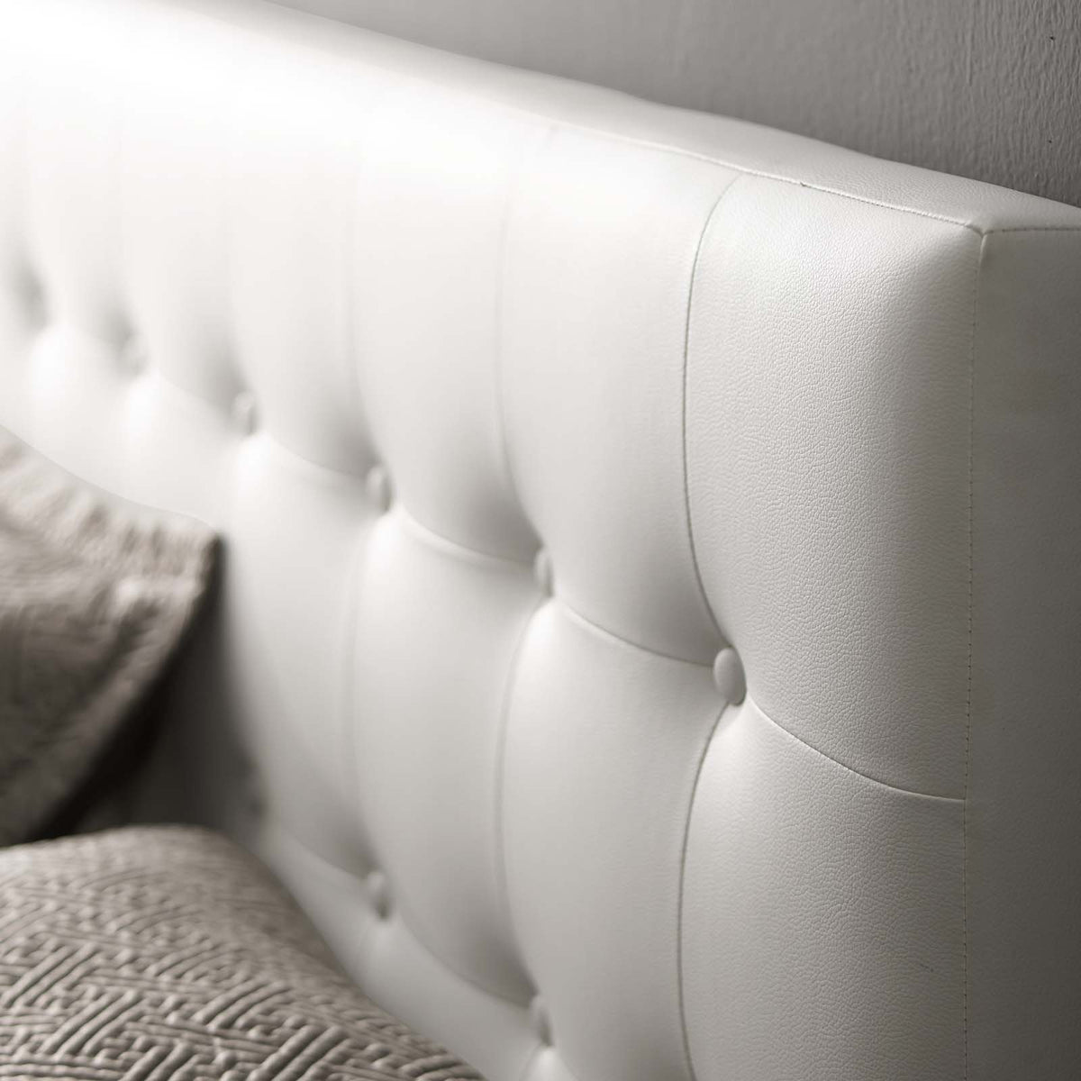 Modern Emily Tufted Performance Headboard - Farmhouse Style Bed Headboard - BUILDMYPLACE